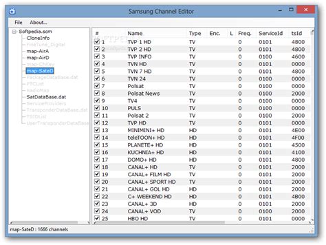 samson tv channel list editor